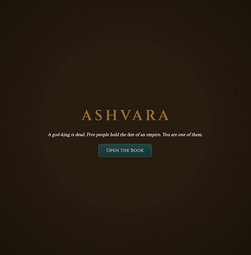 Be In A Book : Ashvara