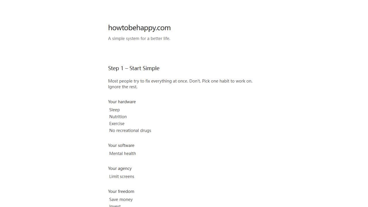 howtobehappy.com