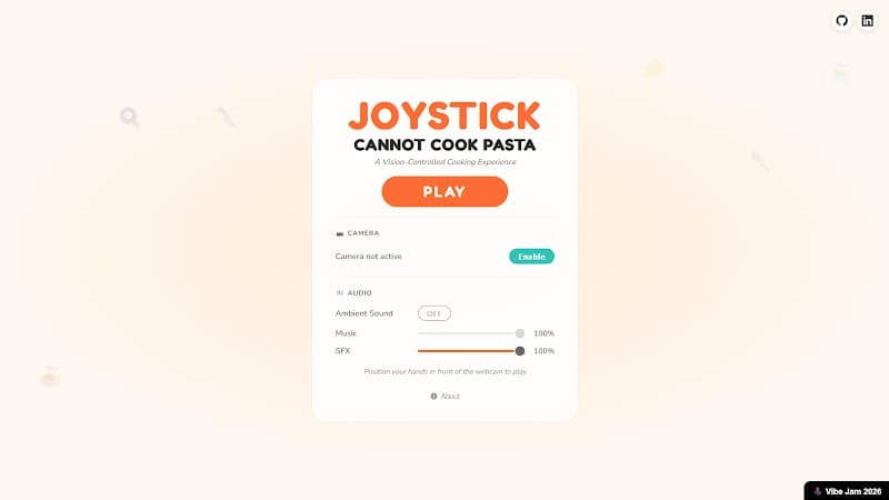 JOYSTICK CANNOT COOK PASTA