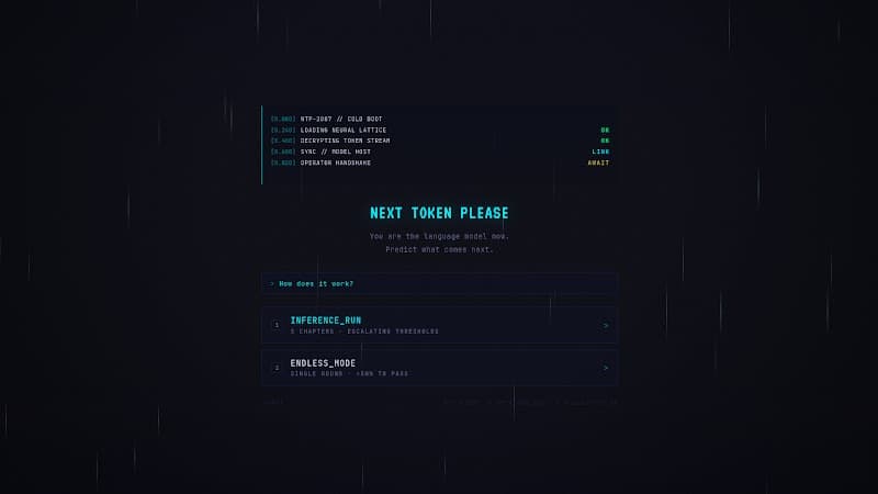 Next Token Please