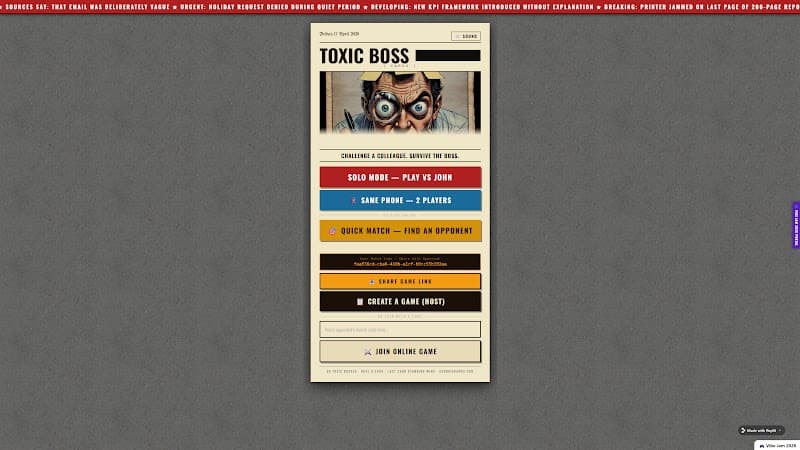 Toxic Boss Cards