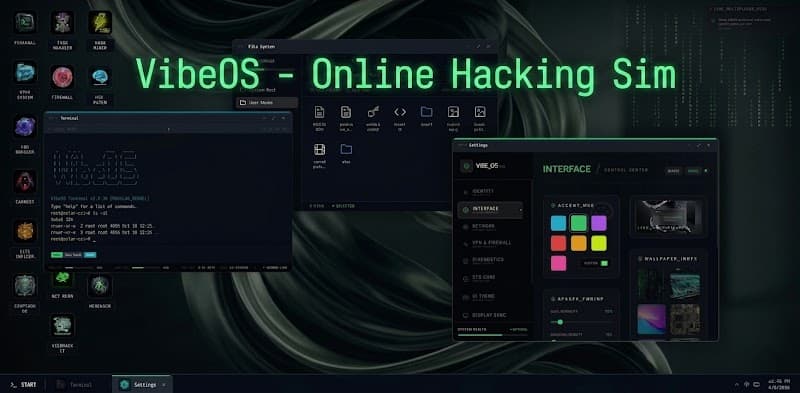 VibeOS -Hacking Sim