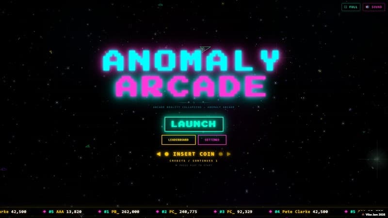 ANOMALY ARCADE